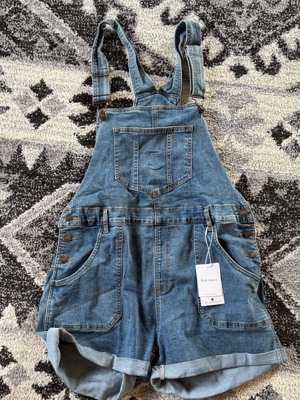 Blue Denim Kids Short Overalls